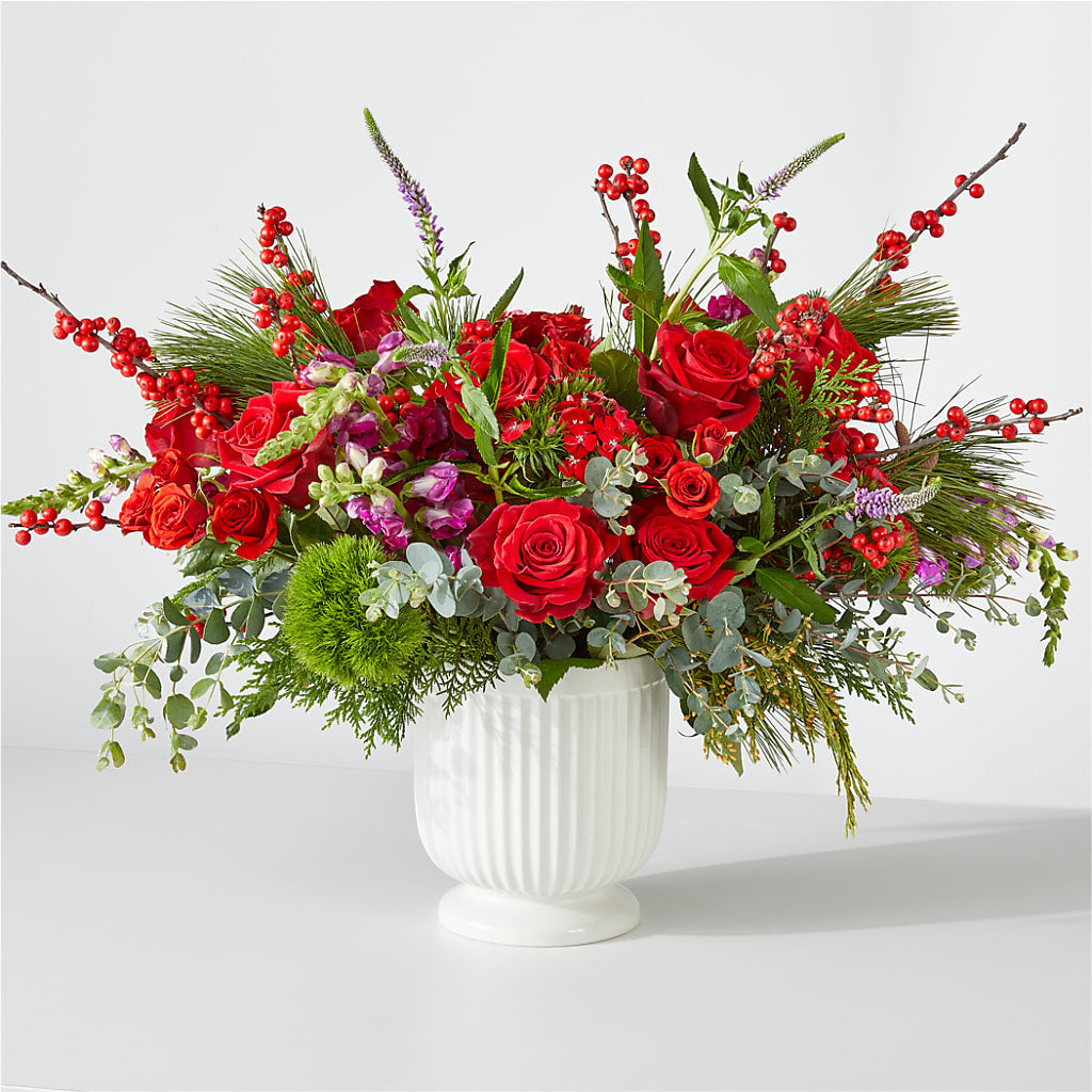 Big Red Bow Bouquet – Affordableflowerdelivery.com, Tontitown AR