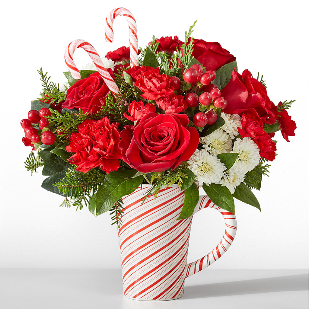 Peppermint Swirl Mug – Affordableflowerdelivery.com, Tontitown AR