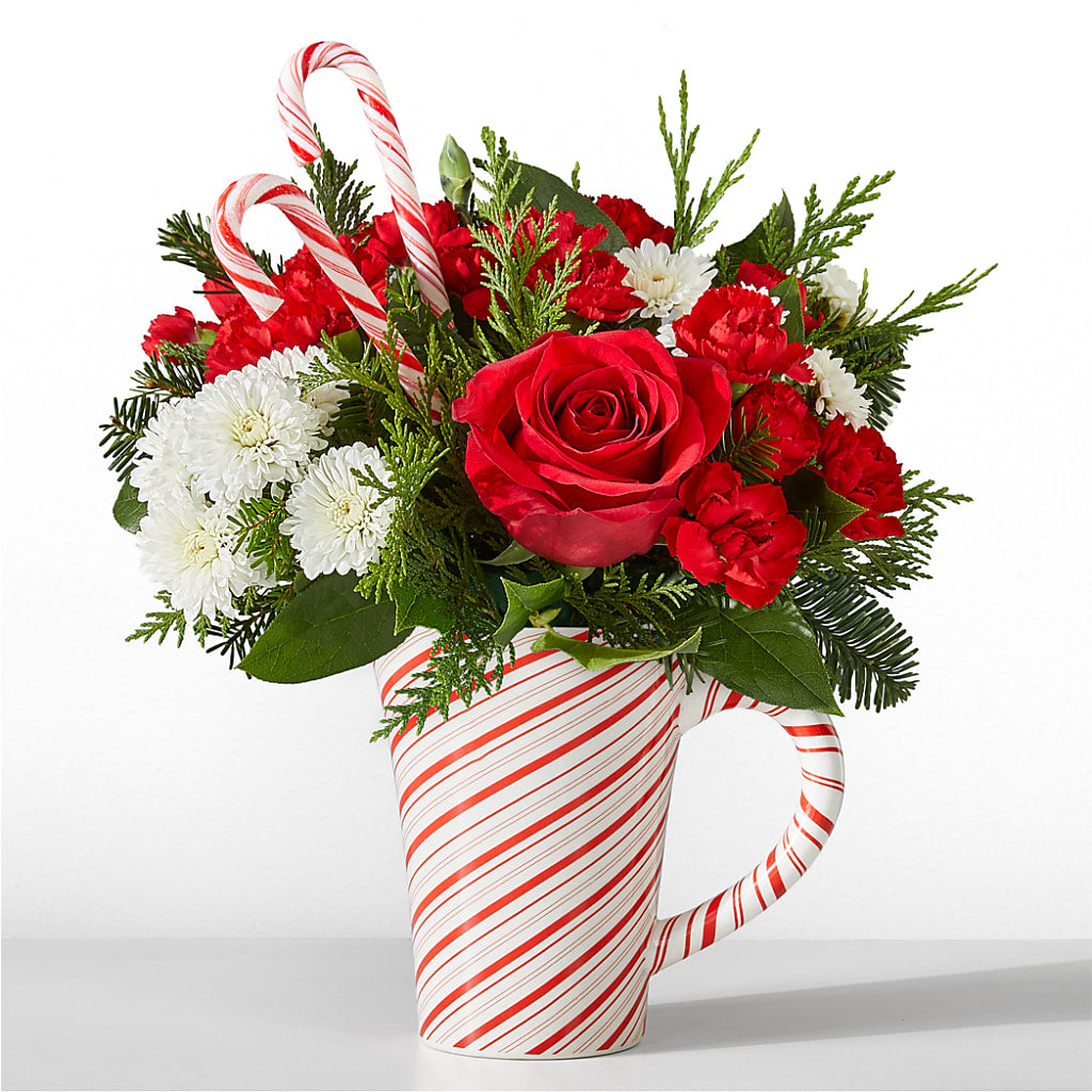 Peppermint Swirl Mug – Affordableflowerdelivery.com, Tontitown AR