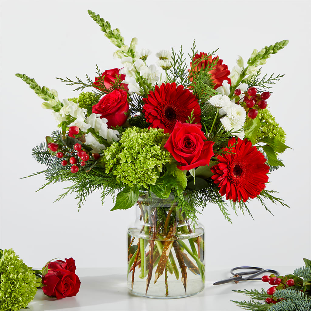 Merry Moment Bouquet – A Florist Original – Affordableflowerdelivery.com, Tontitown AR