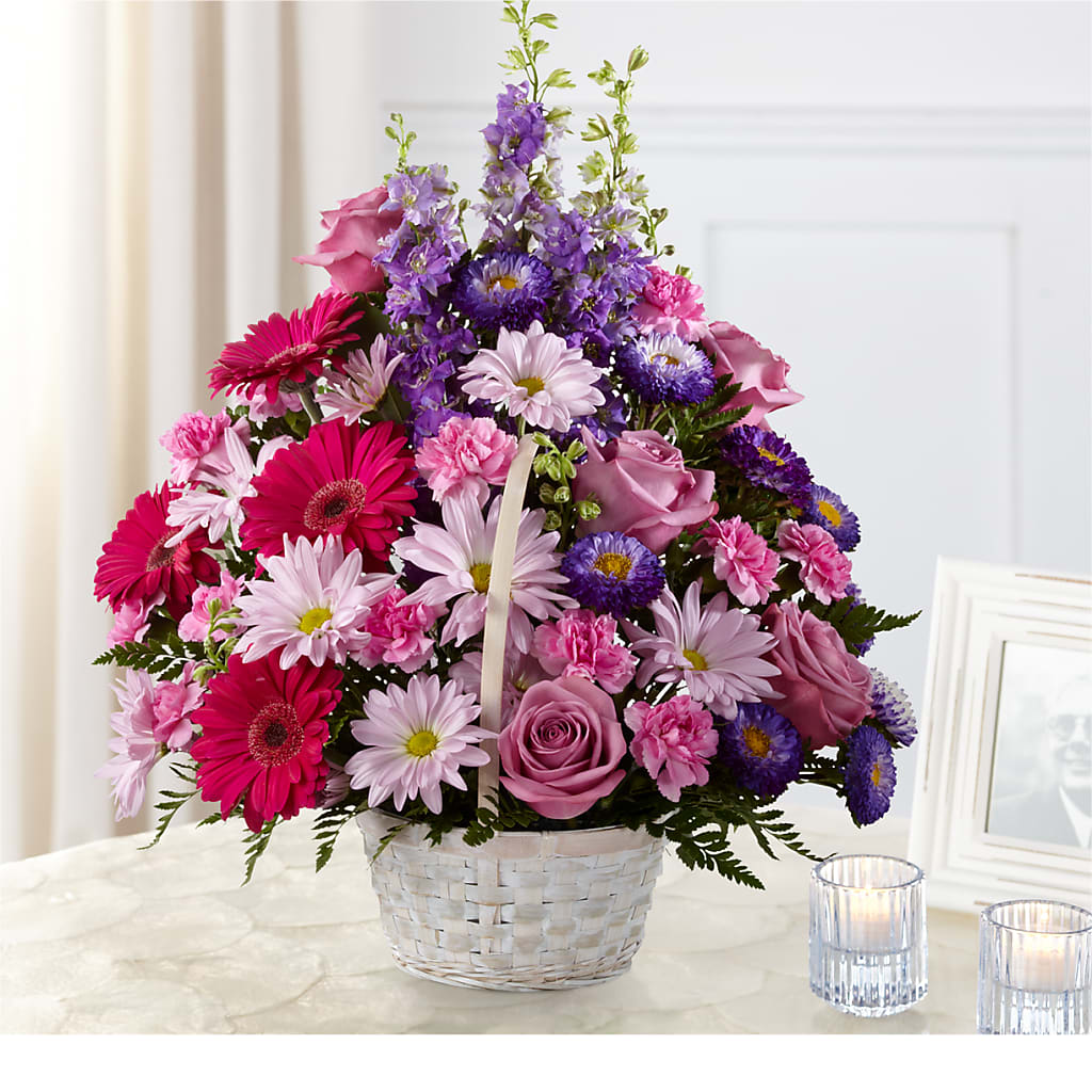 Pastel Peace Basket – Affordableflowerdelivery.com, Tontitown AR