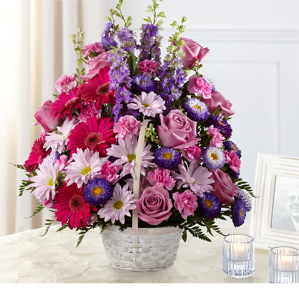 Pastel Peace Basket – Affordableflowerdelivery.com, Tontitown AR