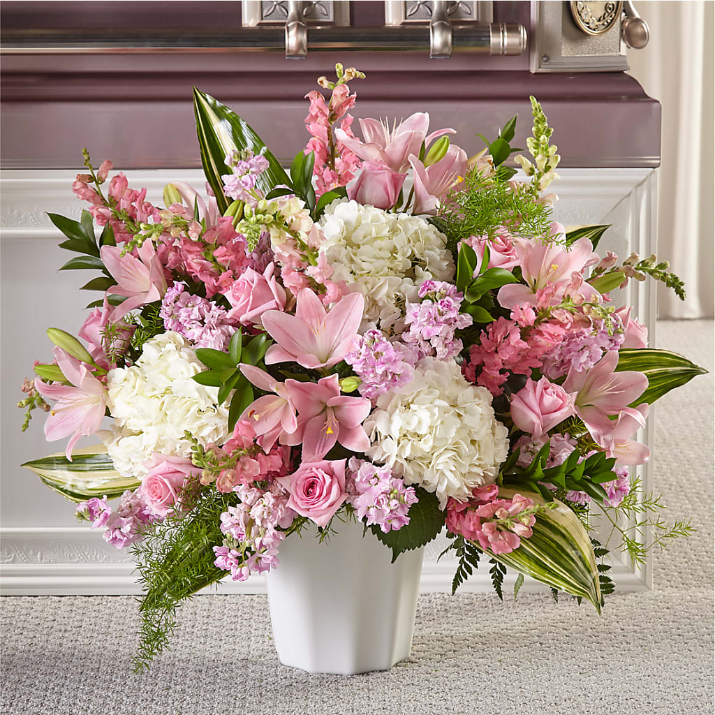 Simply Serene Floor Basket – Affordableflowerdelivery.com, Tontitown AR