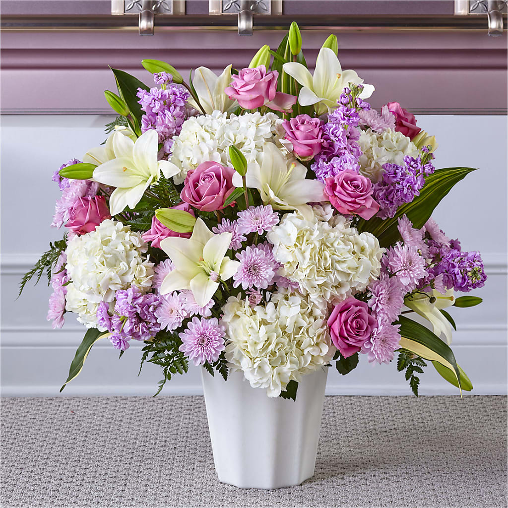 Heaven Sent Floor Basket – Affordableflowerdelivery.com, Tontitown AR