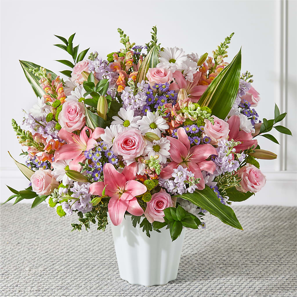 Abundant Compassion Floor Basket – Affordableflowerdelivery.com, Tontitown AR