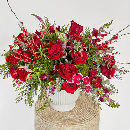 Big Red Bow Bouquet –  Affordableflowerdelivery.com, Tontitown AR