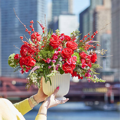 Big Red Bow Bouquet –  Affordableflowerdelivery.com, Tontitown AR