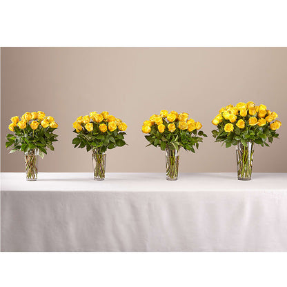 Long Stem Yellow Rose Bouquet –  Affordableflowerdelivery.com, Tontitown AR