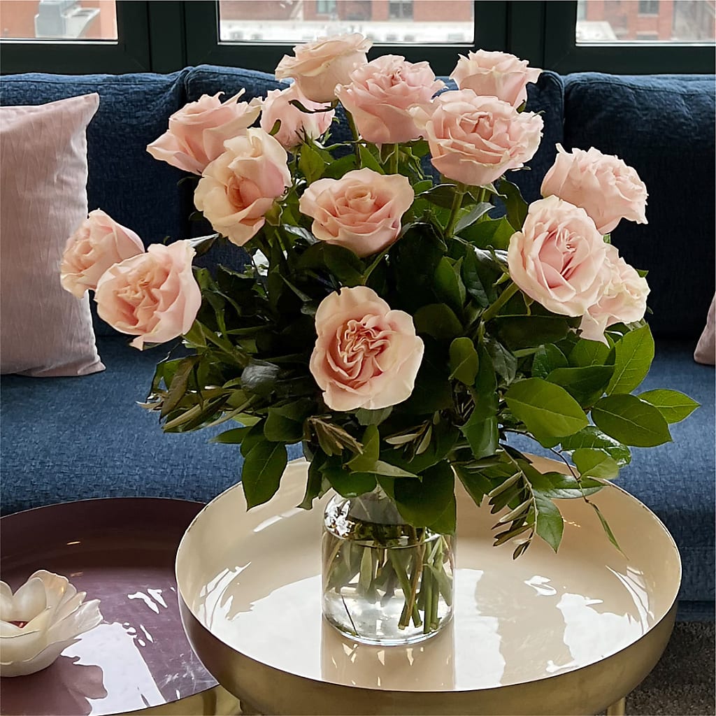 Long Stem Pink Rose Bouquet –  Affordableflowerdelivery.com, Tontitown AR