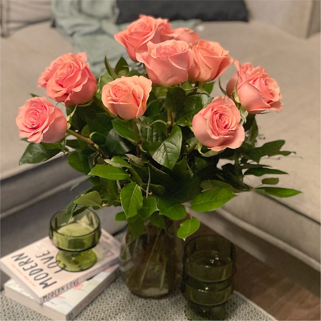 Long Stem Pink Rose Bouquet –  Affordableflowerdelivery.com, Tontitown AR