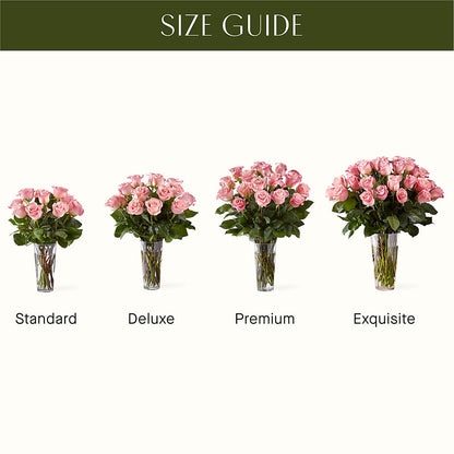 Long Stem Pink Rose Bouquet –  Affordableflowerdelivery.com, Tontitown AR
