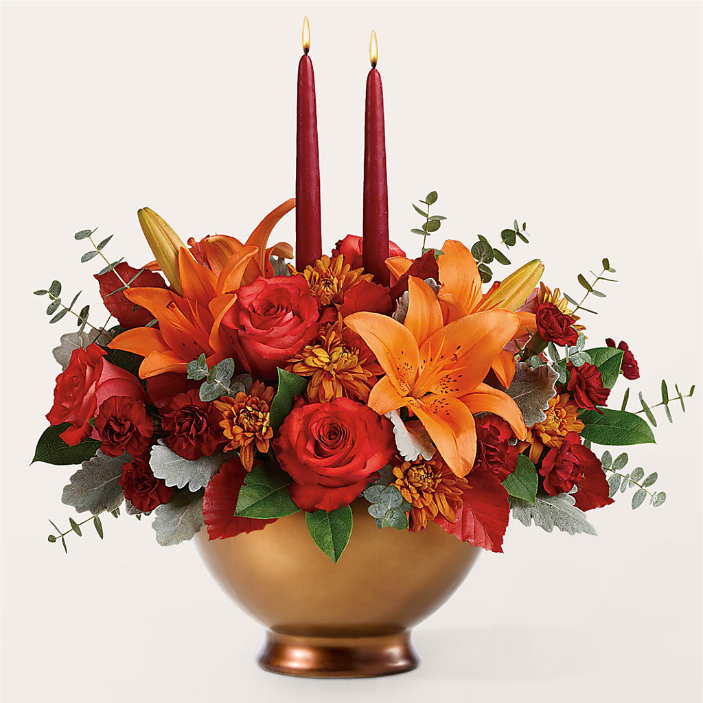 Fruits of Fall Centerpiece –  Affordableflowerdelivery.com, Tontitown AR
