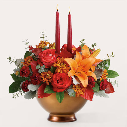 Fruits of Fall Centerpiece –  Affordableflowerdelivery.com, Tontitown AR