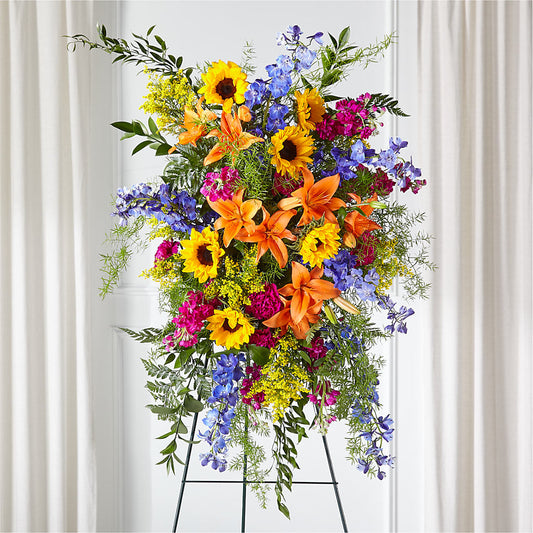 Sunlit Memories Standing Spray (Standard) –  Affordableflowerdelivery.com, Tontitown AR
