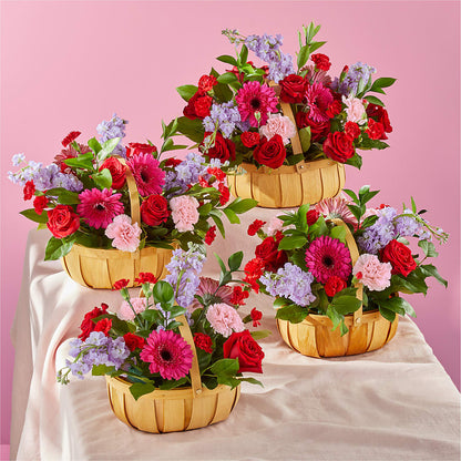 Pink Picnic Basket –  Affordableflowerdelivery.com, Tontitown AR