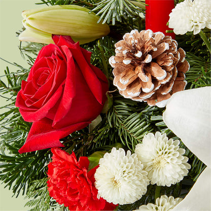 Seasonal Festivities Centerpiece –  Affordableflowerdelivery.com, Tontitown AR