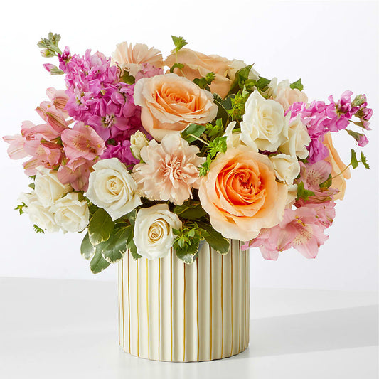 Paradise Bouquet with Ivory Vase –  Affordableflowerdelivery.com, Tontitown AR