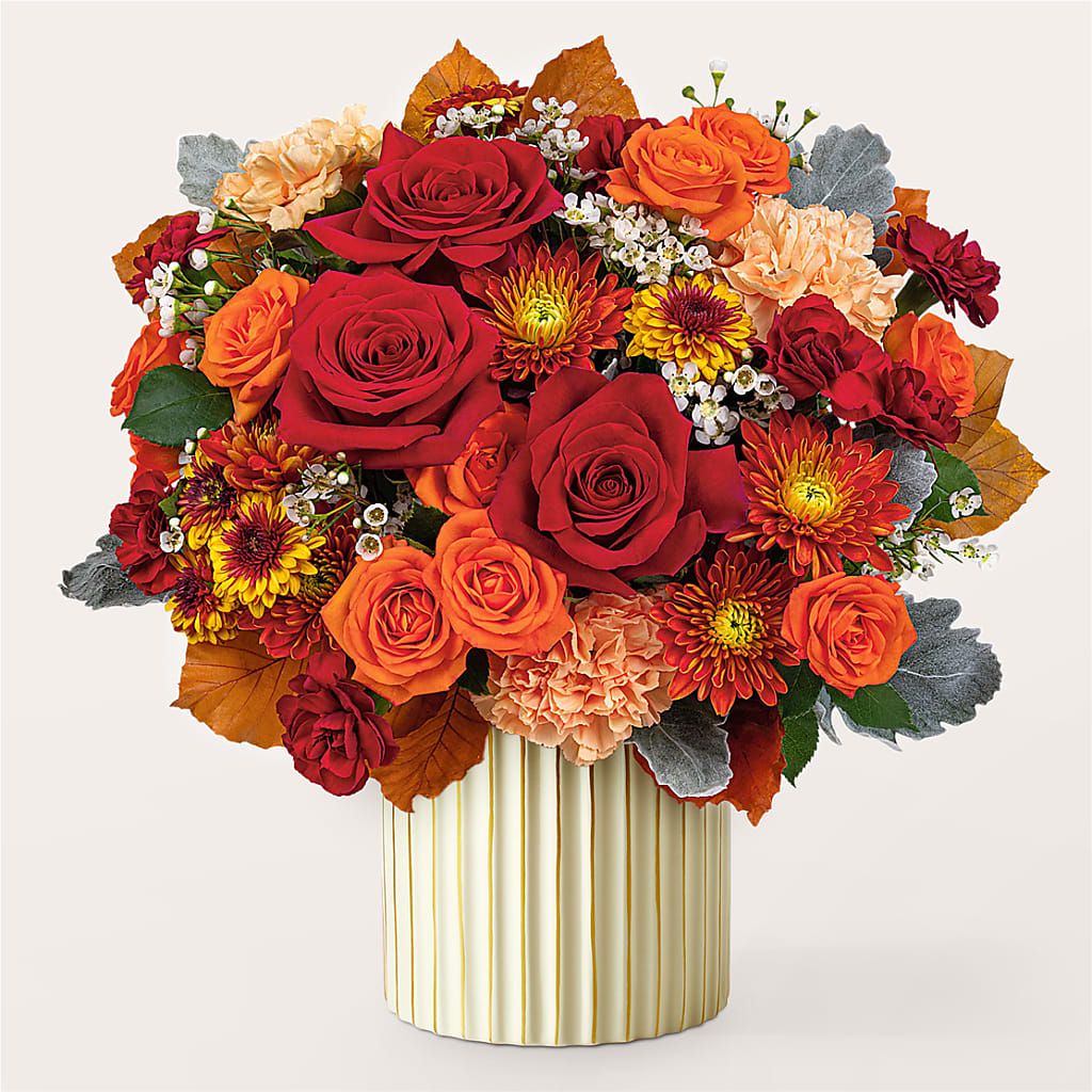 Merlot Bouquet with Ivory Vase –  Affordableflowerdelivery.com, Tontitown AR