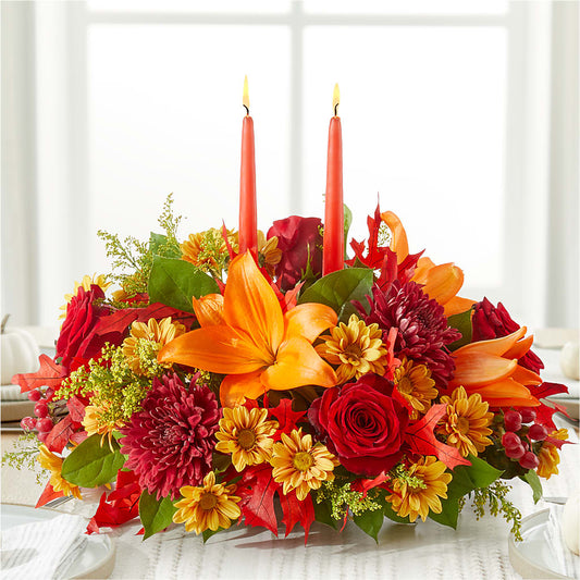 Autumn's Embrace Centerpiece –  Affordableflowerdelivery.com, Tontitown AR