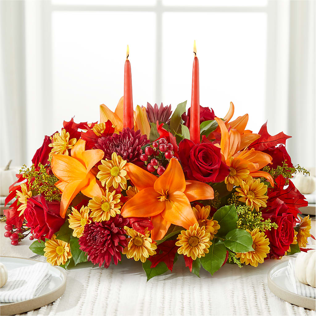 Autumn's Embrace Centerpiece –  Affordableflowerdelivery.com, Tontitown AR